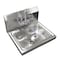 Amgood Stainless Steel Wall Mounted Hand Sink 17 in. x 15 in. with Gooseneck Faucet HAND-SINK HS-17 - alternate 1